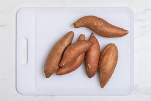 Preparazione Patate dolci al forno - Fase 1