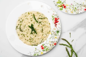Preparazione Risotto agli asparagi selvatici - Fase 6