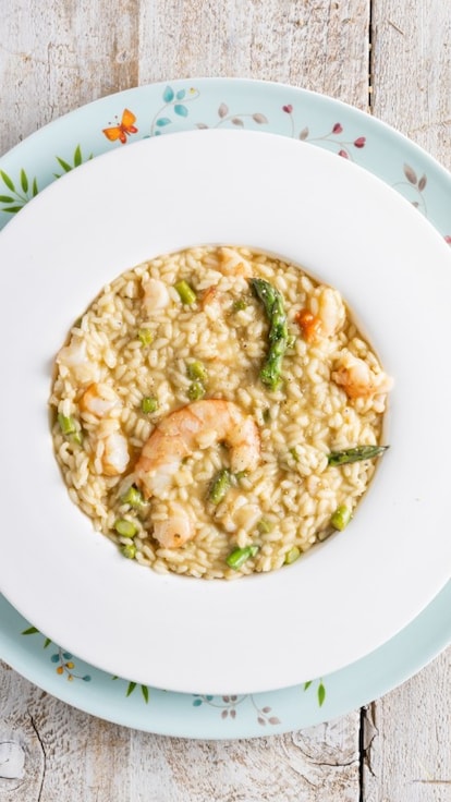 Risotto asparagi e gamberi