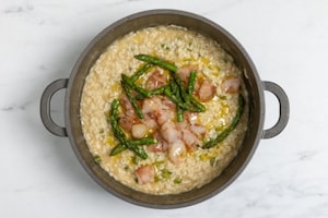 Preparazione Risotto asparagi e gamberi - Fase 4