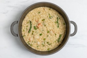Preparazione Risotto asparagi e gamberi - Fase 4