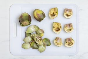 Preparazione Torta salata carciofi, ricotta e provolone - Fase 1