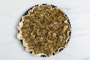 Preparazione Torta salata carciofi, ricotta e provolone - Fase 4