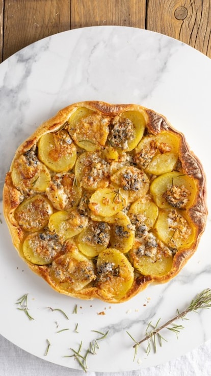 Torta salata patate e gorgonzola