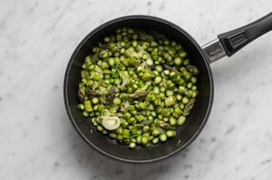 Preparazione Cheesecake monoporzione agli asparagi - Fase 3