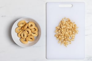 Preparazione Mini cheesecake con pomodorini - Fase 1