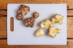 Preparazione Topinambur in padella - Fase 1