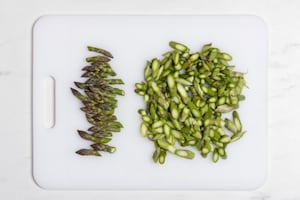 Preparazione Uova strapazzate con asparagi - Fase 1