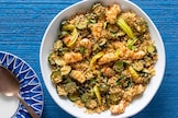 Cous cous gamberetti e zucchine