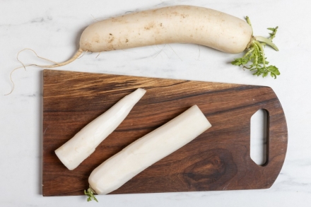 Preparazione Daikon al forno  - Fase 1 Preparazione Daikon al forno  - Fase 1