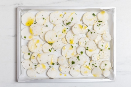 Preparazione Daikon al forno  - Fase 2 Preparazione Daikon al forno  - Fase 2