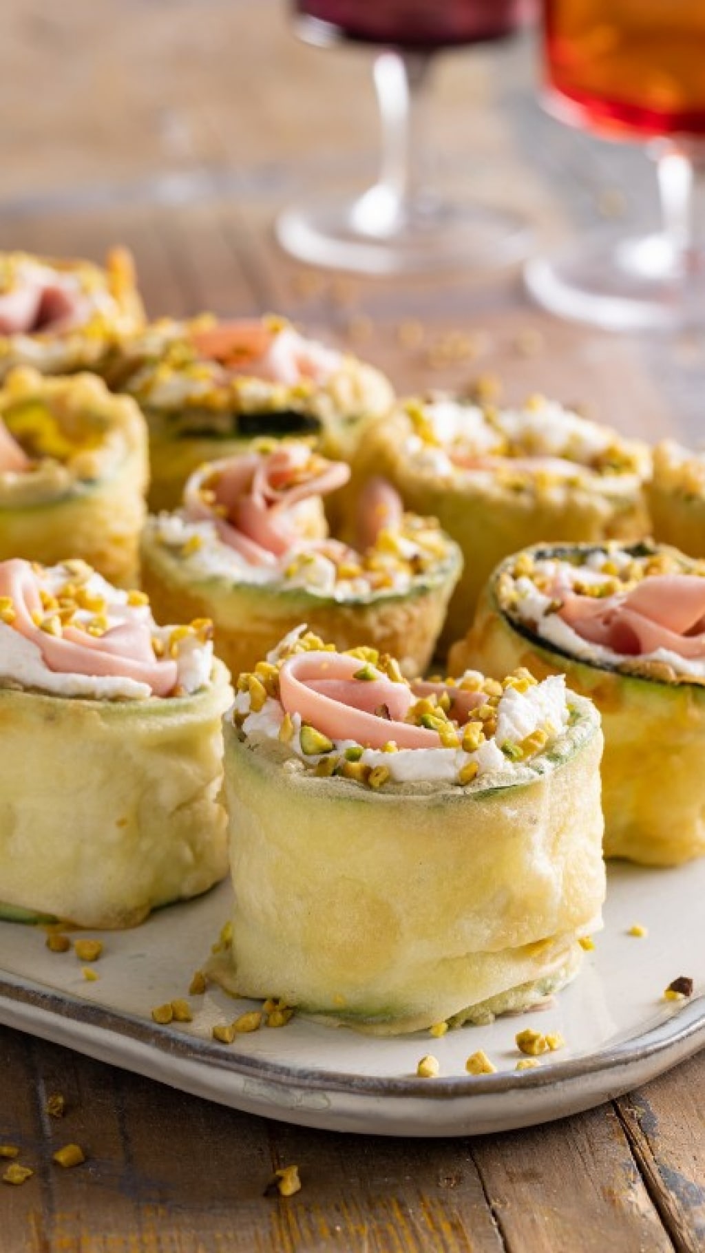 Involtini di zucchine fritte