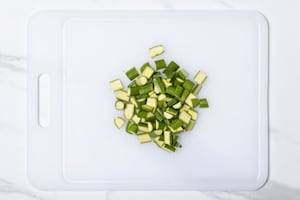 Preparazione Lasagne vegetariane in padella con verdure e squacquerone - Fase 1