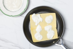 Preparazione Lasagne vegetariane in padella con verdure e squacquerone - Fase 4