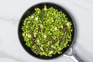 Preparazione Lasagne vegetariane in padella con verdure e squacquerone - Fase 3