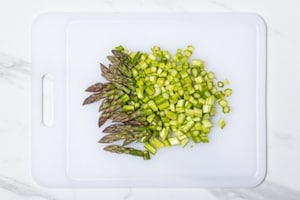 Preparazione Lasagne vegetariane in padella con verdure e squacquerone - Fase 2