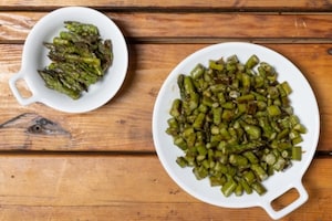 Preparazione Pasta asparagi e speck - Fase 1