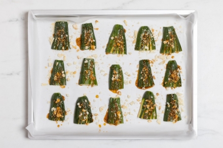 Preparazione Zucchine al forno light - Fase 4 Preparazione Zucchine al forno light - Fase 4