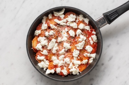 Preparazione Patate alla pizzaiola - Fase 3 Preparazione Patate alla pizzaiola - Fase 3