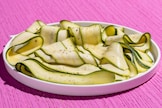Zucchine marinate crude