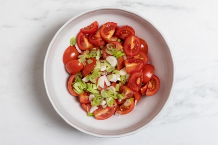 Preparazione Panzanella di mare - Fase 1 Preparazione Panzanella di mare - Fase 1