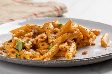 Pasta con crema di peperoni