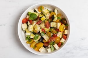 Preparazione Pasta con melanzane e pomodorini - Fase 2