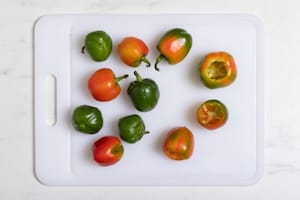 Preparazione Pipi ripieni di carne - Fase 1