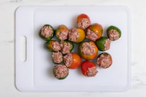 Preparazione Pipi ripieni di carne - Fase 2