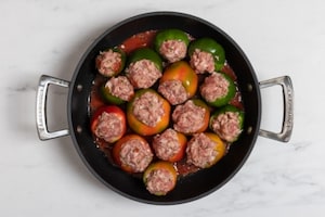 Preparazione Pipi ripieni di carne - Fase 4