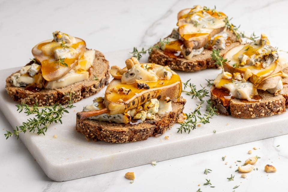 Bruschette autunnali con le pere