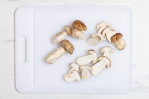 Preparazione Risotto ai funghi porcini e formaggio erborinato - Fase 1