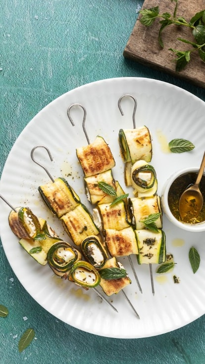 Spiedini di zucchine in padella