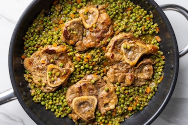 Ossibuchi con i piselli