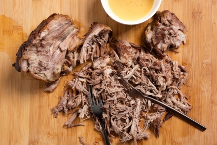 Preparazione Pulled pork di coppa di maiale - Fase 5 Preparazione Pulled pork di coppa di maiale - Fase 5