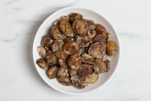 Preparazione Risotto alle castagne - Fase 1