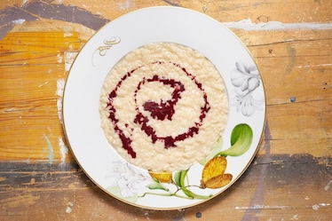 Risotto all'Ossolano DOP con riduzione al Prünent