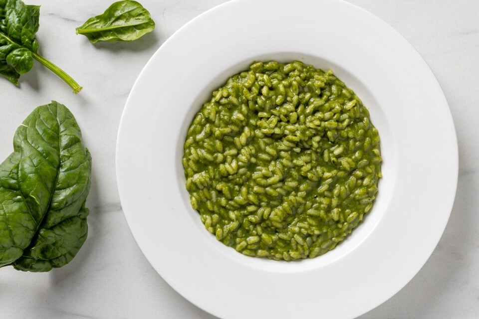 Risotto agli spinaci