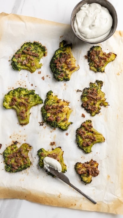 Smashed broccoli