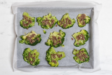 Preparazione Smashed broccoli - Fase 3 Preparazione Smashed broccoli - Fase 3