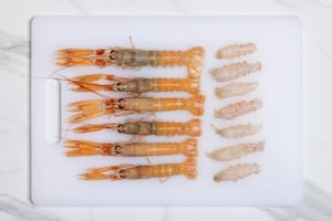 Preparazione Risotto alla crema di scampi - Fase 1