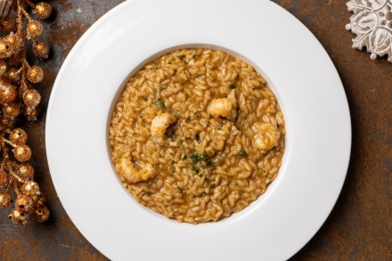 Preparazione Risotto alla crema di scampi - Fase 6 Preparazione Risotto alla crema di scampi - Fase 6