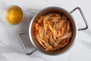 Preparazione Risotto alla crema di scampi - Fase 2