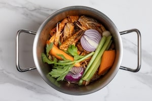 Preparazione Risotto alla crema di scampi - Fase 2