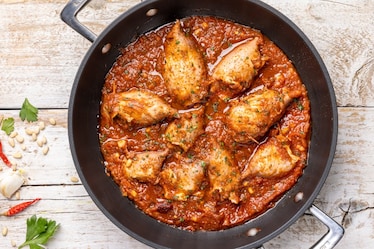 Totani ripieni in padella