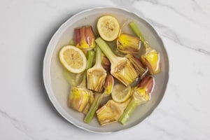 Preparazione Carciofi bolliti - Fase 2