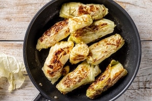 Preparazione Involtini di verza con riso - Fase 5