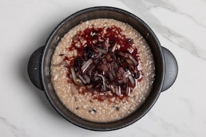 Preparazione Risotto radicchio e taleggio - Fase 4