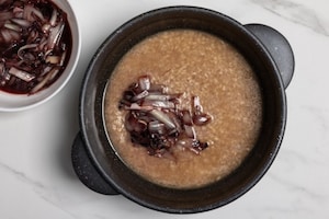 Preparazione Risotto radicchio e taleggio - Fase 3