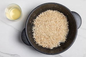 Preparazione Risotto gorgonzola e noci - Fase 2